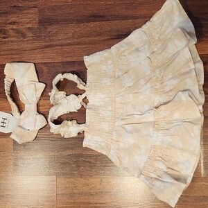 NWT Haute Hippie Headband And Ruffled Top Size 3T
